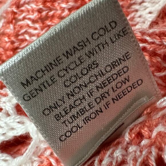 Christopher‎ & Banks Open Knit Cardigan Top Womens Medium Duster Beachy Coastal - Picture 8 of 8